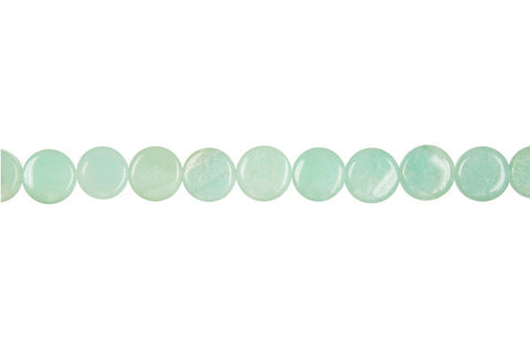 Amazonite Coin (Light) Beads
