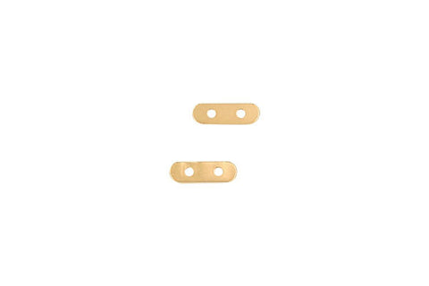 Gold-Filled 2-Strand Divider Bar w/4.0mm Bead, 2.5x8.0mm