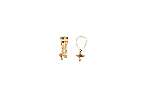 Gold-Filled Twisted Peg Bail w/3.0mm Cup