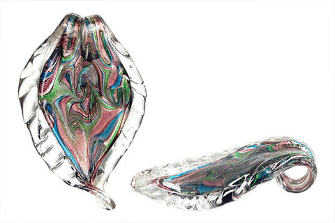 Pendant Murano Foil Glass Leaf (X26)