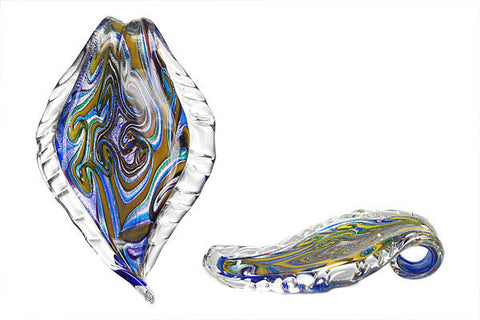 Pendant Murano Foil Glass Leaf (X21)