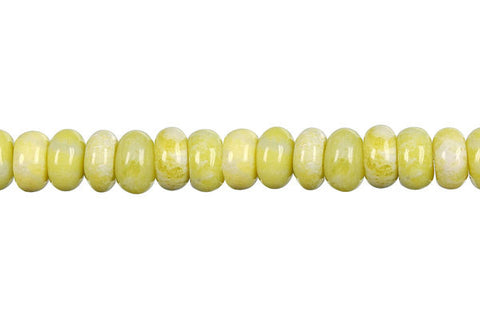 Lemon Jade Rondelle (A) Beads