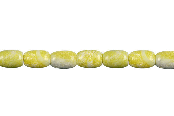 Lemon Jade Drum (A) Beads