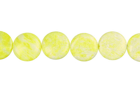 Lemon Jade Coin (A) Beads