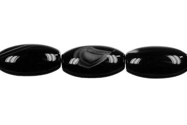 Sardonyx (Black) Rice Beads