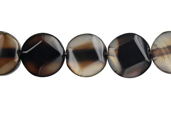 Opalite Onyx Coin (Diamond) Beads