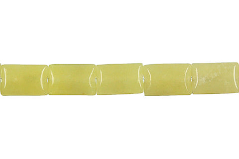 Olive Jade (Light) Flat Rectangle Beads