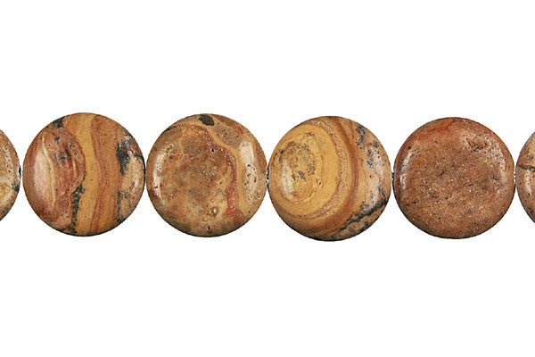 New Picture Jasper Coin Beads