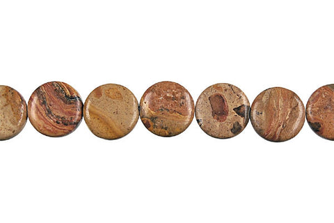 New Picture Jasper Coin Beads