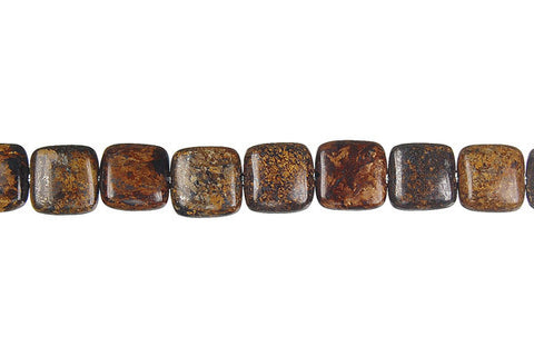 Bronzite Square Beads