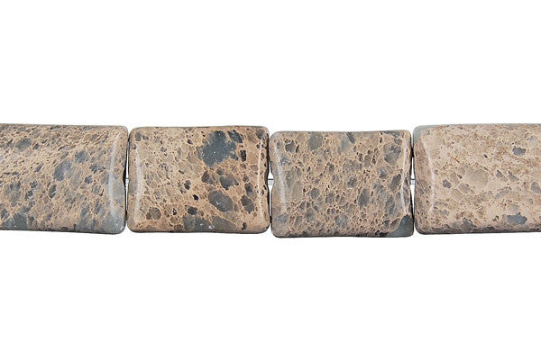 Aqua Terra Jasper Flat Rectangle (B) Beads