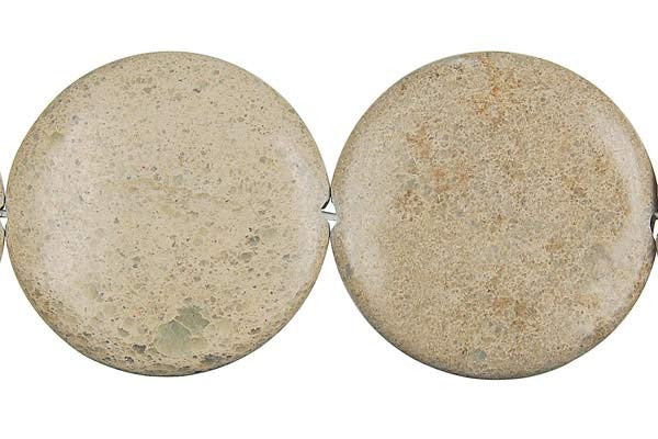 Aqua Terra Jasper Coin (B) Beads