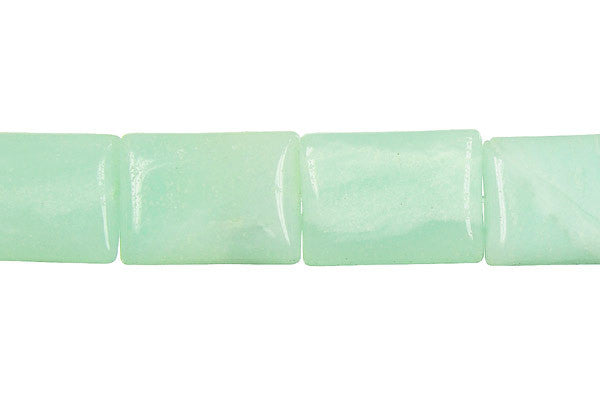 Amazonite Flat Rectangle (Light) Beads
