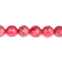 Rhodonite Faceted Round Beads
