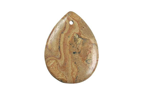 Pendant New Picture Jasper Flat Briolette