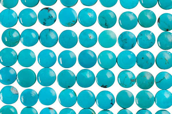 Pendant Turquoise (Stabilized) Coin Cabachon