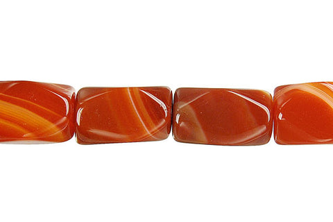 Sardonyx (Red) Faceted Nugget Beads