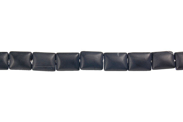 Matte Onyx Flat Rectangle Beads