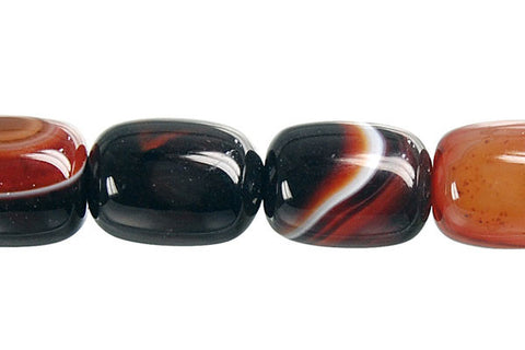 Zebra Onyx Drum (A) Beads