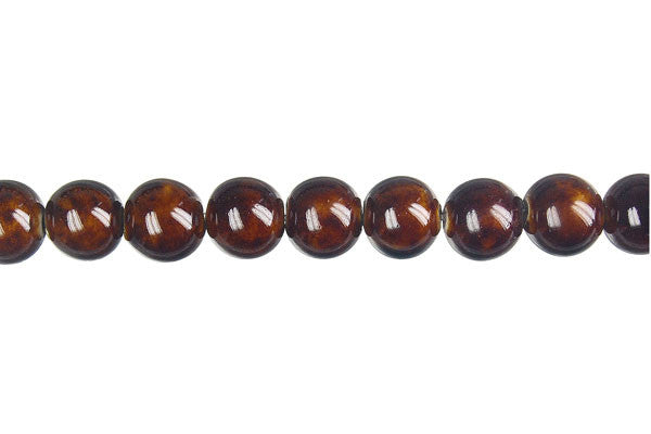 Porcelain Round (Coffee) Beads