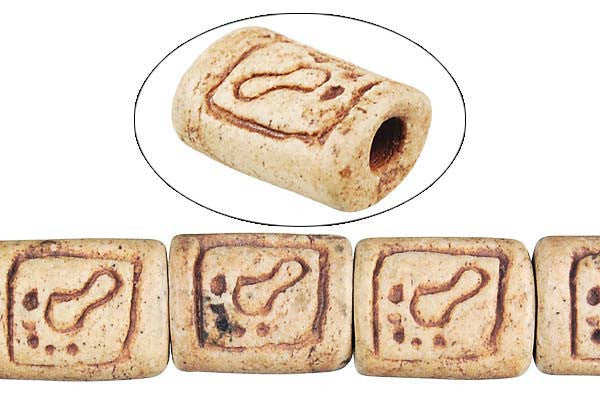 Poly Clay Puffy Rectangle (6706) Beads