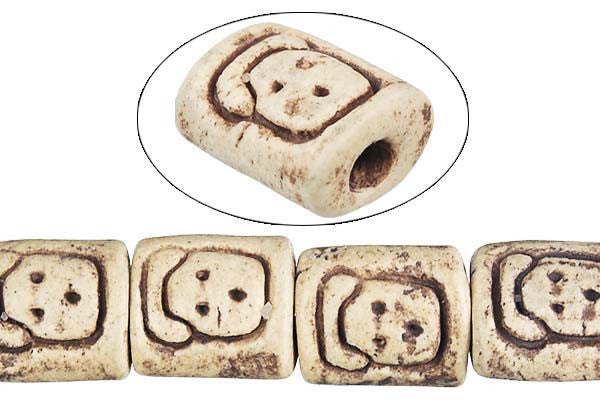 Poly Clay Puffy Rectangle (6705) Beads