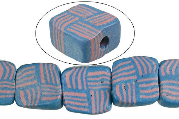 Poly Clay Puffy Square (6465A) Beads