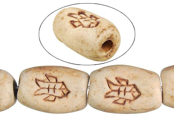 Poly Clay Puffy Rectangle (B6217) Beads