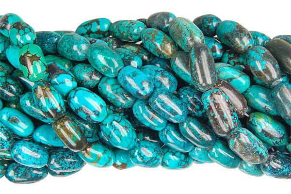 Turquoise (Stabilized) Smooth Tube Beads