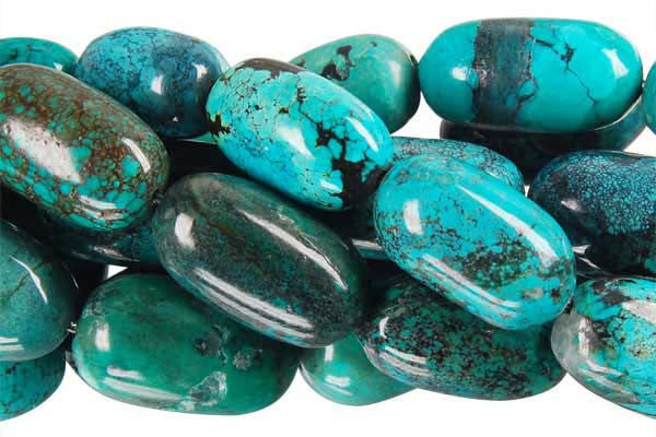 Turquoise (Stabilized) Smooth Tube Beads