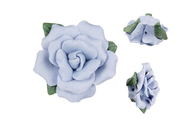 Pendant Poly Clay Flower (Skyblue 305)