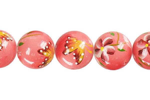 Shell Pearl Round (Flower 12) Beads