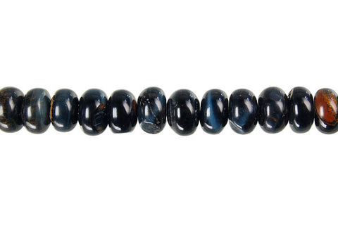 Blue Fire Feldspar Rondelle Beads