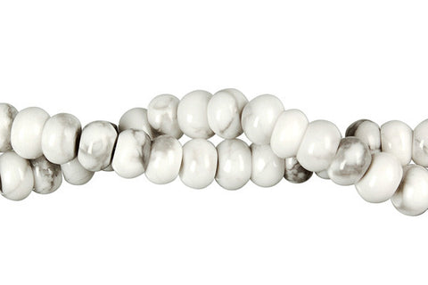 Howlite Rondelle Beads