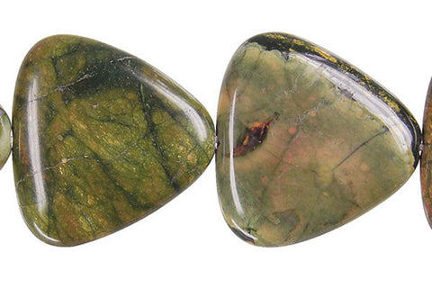 Rhyolite Triangle Beads