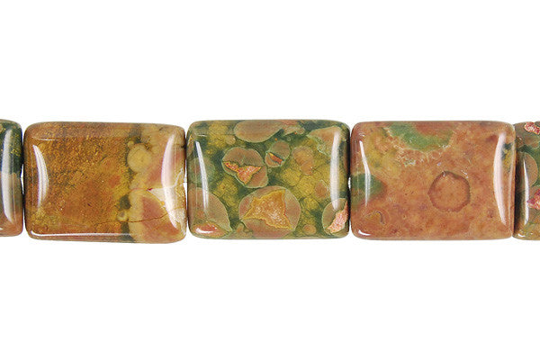 Rhyolite Flat Rectangle Beads