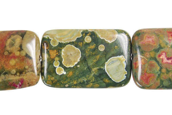Rhyolite Flat Rectangle Beads