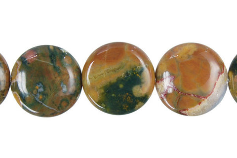 Rhyolite Coin Beads