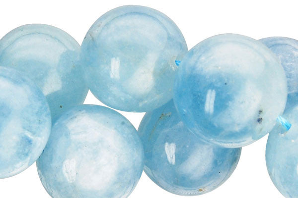 Aquamarine Round (A) Beads