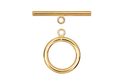 Gold-Filled Toggle Clasp, 2.00x15.0mm