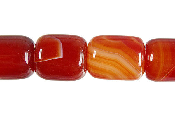 Sardonyx (Red) Drum Beads