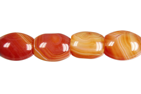Sardonyx (Red) Drum Beads