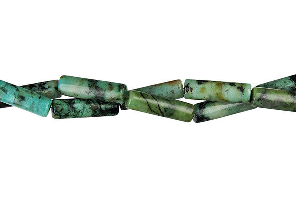 African Turquoise Tube Beads