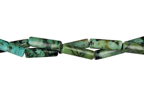 African Turquoise Tube Beads