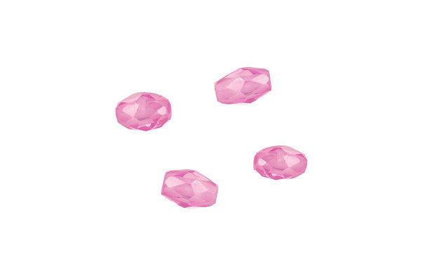 Cubic Zirconia Faceted Rice (Pink)