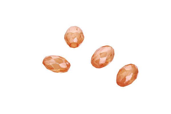 Cubic Zirconia Faceted Rice (Champagne)