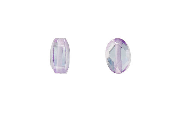Pendant Cubic Zirconia Faceted Puffy Oval (Lavender)