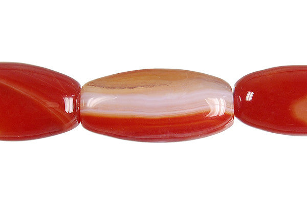 Sardonyx (Red) Rice Beads