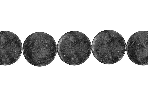 Blue Fire Feldspar Coin Beads