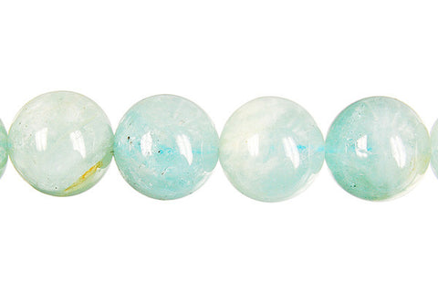 Aquamarine Round Beads